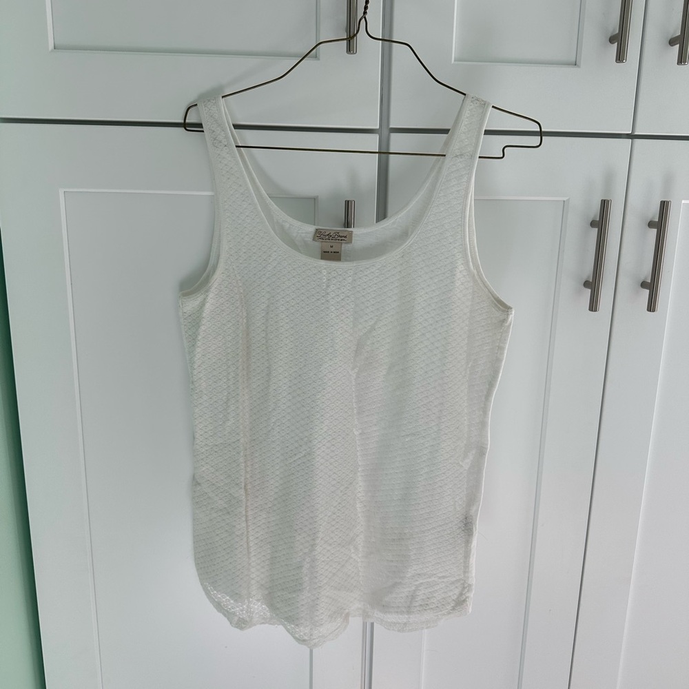 Lucky Brand White Sleeveless Women's Top